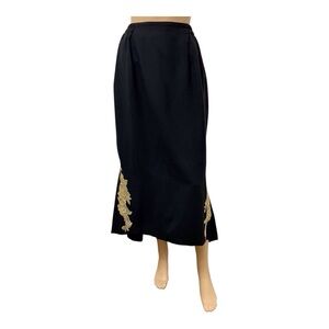 Women's Black Maxi Skirt, 12
